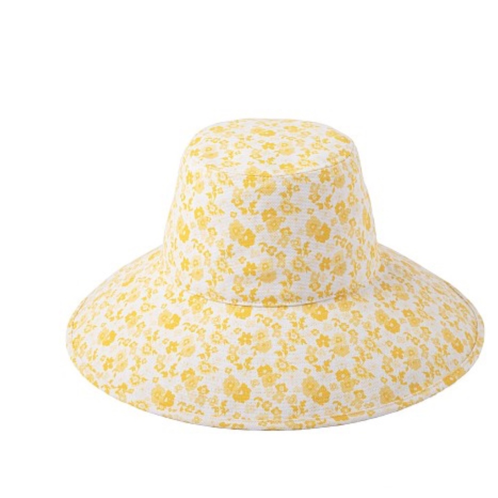 Free people Lack of Color  Holiday Bucket Hat Sunshine Bloom Gardening NWT - Picture 2 of 5